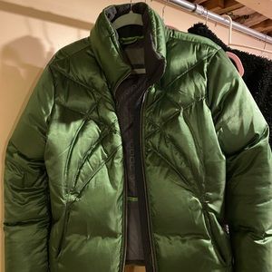 Nike down filled puffer satin green large